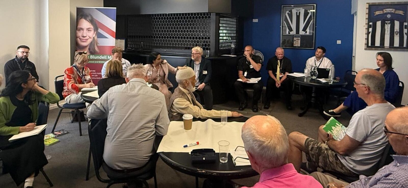 My community meeting at Rochdale Football Club